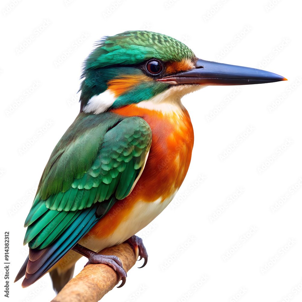 Fototapeta premium kingfisher bird, Transparent background