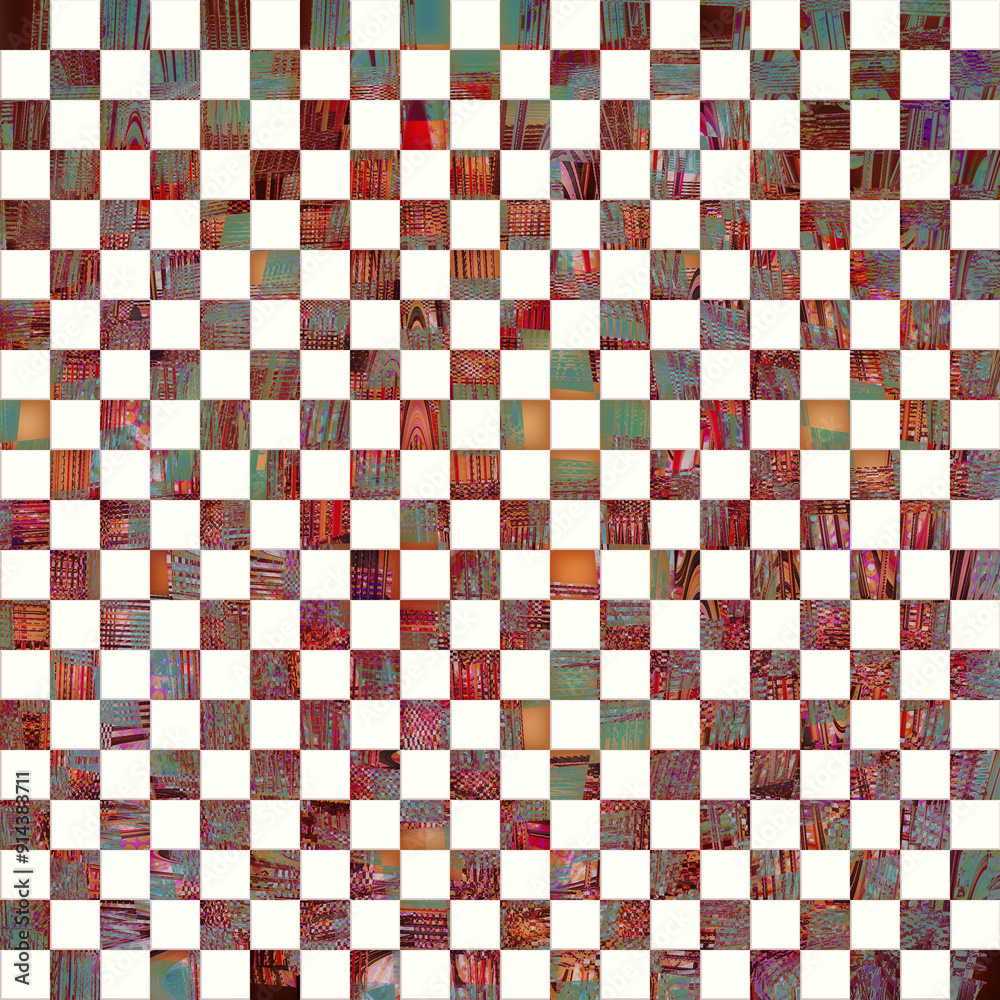 Wood Seamless pattern . Checkered pattern, square mixed elements wallpaper . Colorful trendy elements . retro , digital painting. Wood Seamless pattern . Checkered pattern, square mixed elements wallpaper . Colorful trendy elements . retro , digital painting.