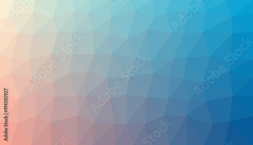 Abstract colorful gradient triangulated background