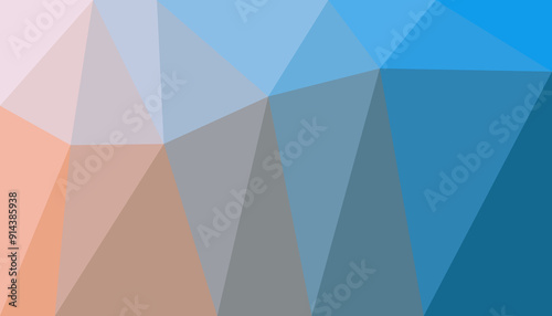 Abstract colorful gradient triangulated background