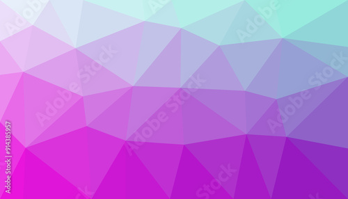 Abstract colorful gradient triangulated background
