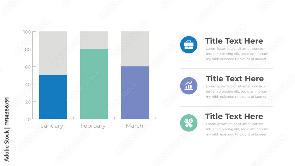 Editable vector infographic featuring a bar chart, ideal for presentations and data visualization. Editable vector infographic featuring a bar chart, ideal for presentations and data visualization.