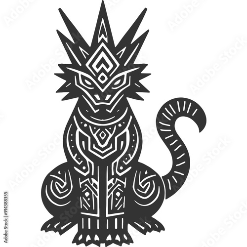 Godlike Ascendancy Vintage Illustration Vector
