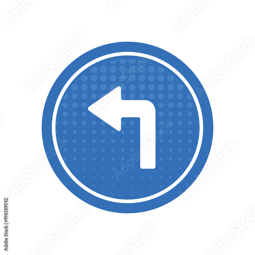 turn left sign information vector Free Download turn left sign information vector - GFXLoad