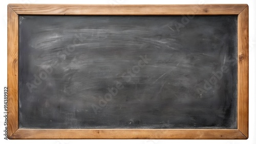 Vintage Blackboard with Worn Chalk Dust AI generated