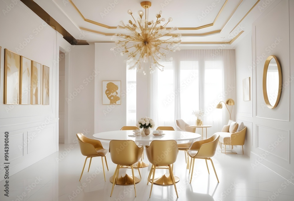 White and gold theme interior modern minimalism photo realism neww Style 3d Paints Doodle Illustration Deep View High Results 4k HD White and gold theme interior modern minimalism photo realism neww Style 3d Paints Doodle Illustration Deep View High Results 4k HD