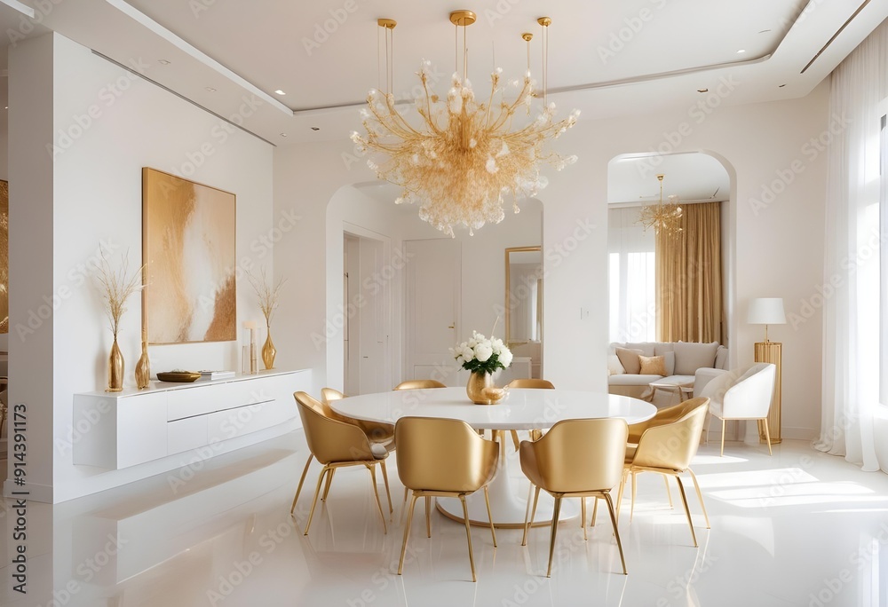 White and gold theme interior modern minimalism photo realism neww Style 3d Paints Doodle Illustration Deep View High Results 4k HD White and gold theme interior modern minimalism photo realism neww Style 3d Paints Doodle Illustration Deep View High Results 4k HD