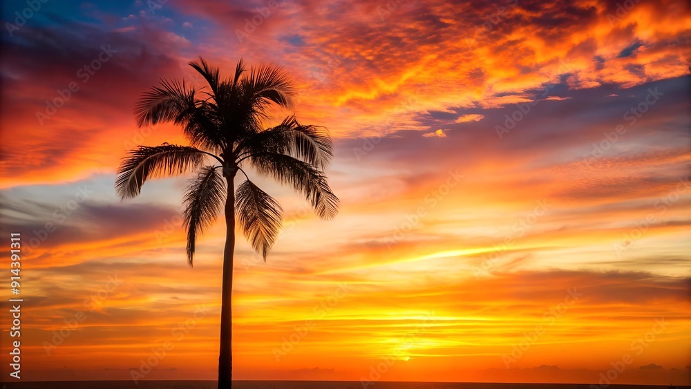 Golden Hour Palm AI Generated Golden Hour Palm AI Generated