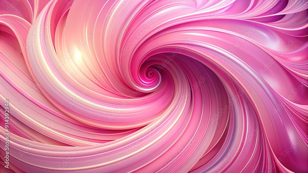 Obraz premium Abstract Pink Swirls on a Pink Background Generative AI