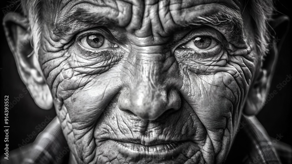 A Symphony of Wrinkles: A Black and White Photo Study of Aging generative AI A Symphony of Wrinkles: A Black and White Photo Study of Aging generative AI