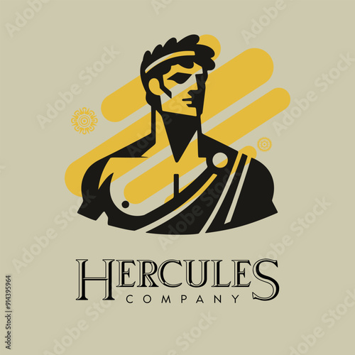 Hercules Company - Vector Flat Logo Illustration