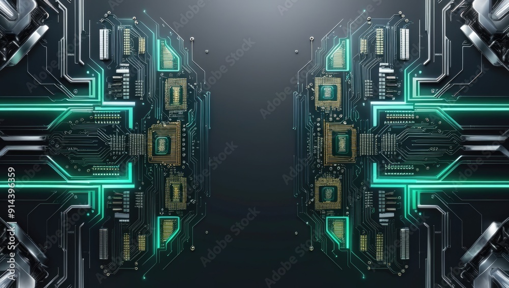 computer circuit board rendered in 3d 4k wallpaper computer circuit board rendered in 3d 4k wallpaper
