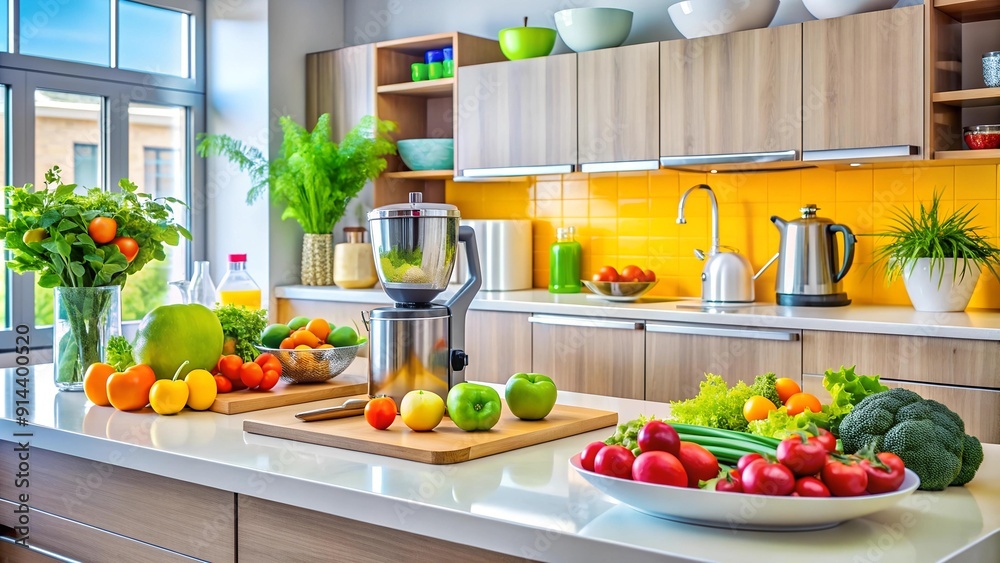 The Vibrant Kitchen: A Burst of Color and Freshness AI generated The Vibrant Kitchen: A Burst of Color and Freshness AI generated