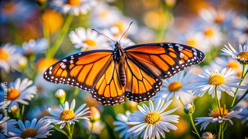 Monarch Majesty on a Dais of White  AI generated