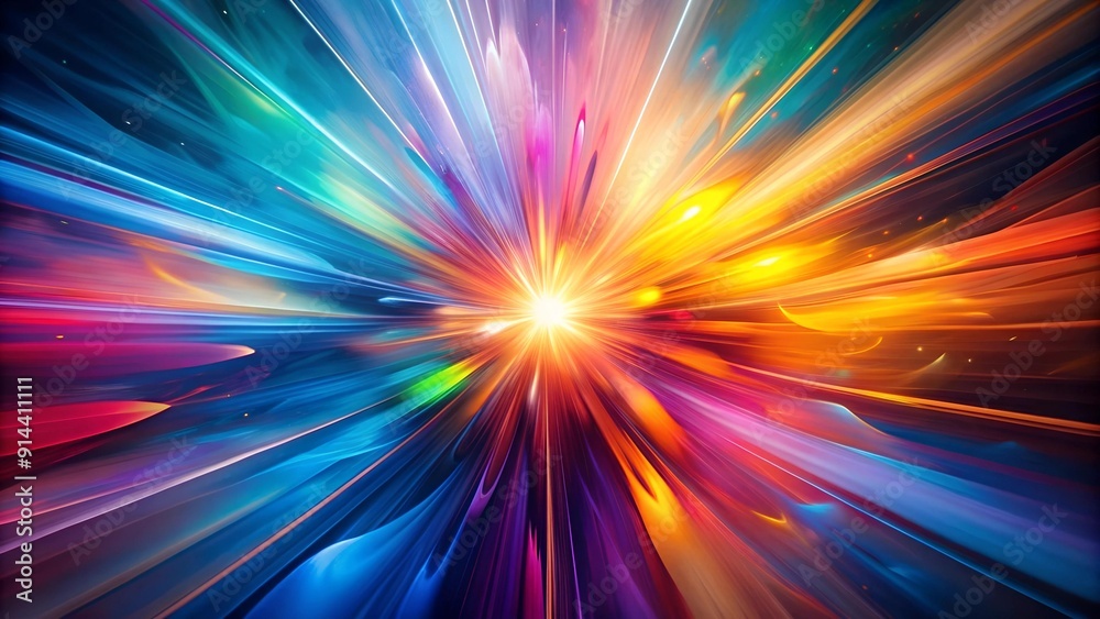 Abstract Expression of Color and Light AI Generated Abstract Expression of Color and Light AI Generated