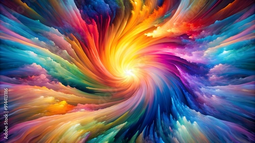 Chromatic Chaos: An Ethereal Burst of Color Generative AI