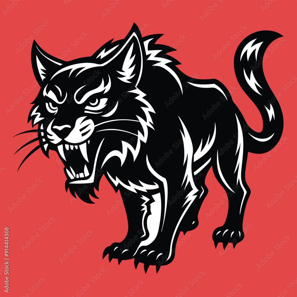 wolf vector illustration. wolf vector illustration.