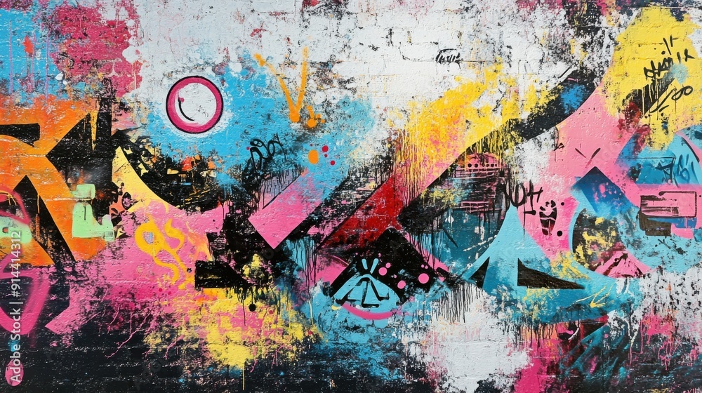 Fototapeta premium graffiti on the wall