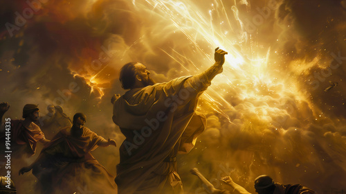 Apostle Paul aka Saul near Damascus when he saw God Jesus Christ