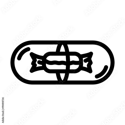 the placebo effect unsolved mystery line icon vector. the placebo effect unsolved mystery sign. isolated contour symbol black illustration