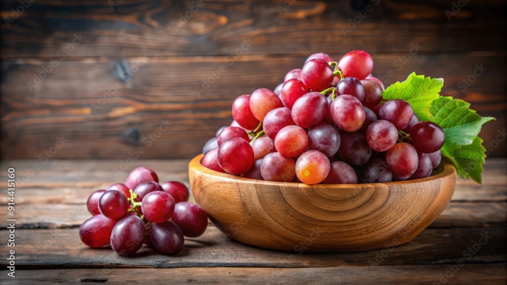 Red grapes arranged in a wooden bowl, red grapes, wooden bowl, fruit, organic, healthy, fresh, food, snack, natural Red grapes arranged in a wooden bowl, red grapes, wooden bowl, fruit, organic, healthy, fresh, food, snack, natural