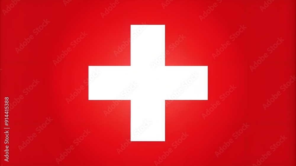 Switzerland's Crimson Embrace: A Stark Contrast of Red and White AI generated Switzerland's Crimson Embrace: A Stark Contrast of Red and White AI generated