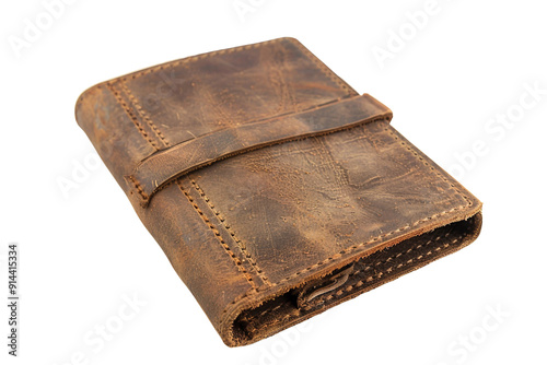 Travel-Friendly Passport Holder Leather Wallet Isolated on Transparent Background photo