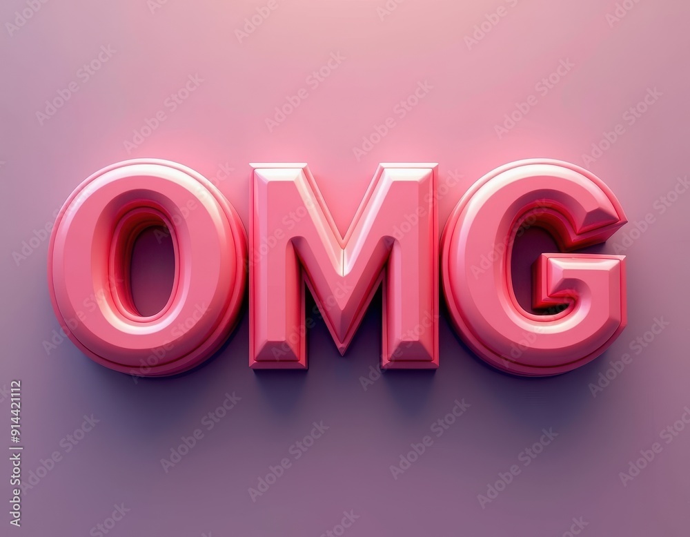 OMG 3D rendered text on isolated white background. Oh my god abbreviation word typography design. OMG 3D rendered text on isolated white background. Oh my god abbreviation word typography design.