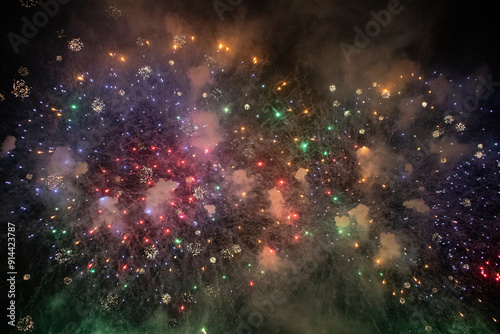 Fireworks display in Liuyang, Changsha, Hunan, China photo