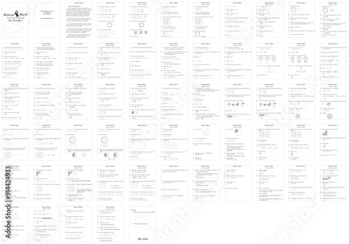 Mental Math Activity Worksheet for Grade 1 with answers sheet.