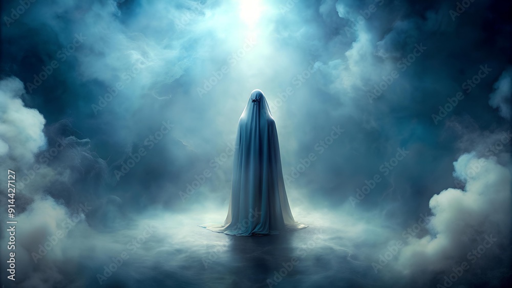 Ethereal Specter in the Misty Depths AI Generated Ethereal Specter in the Misty Depths AI Generated