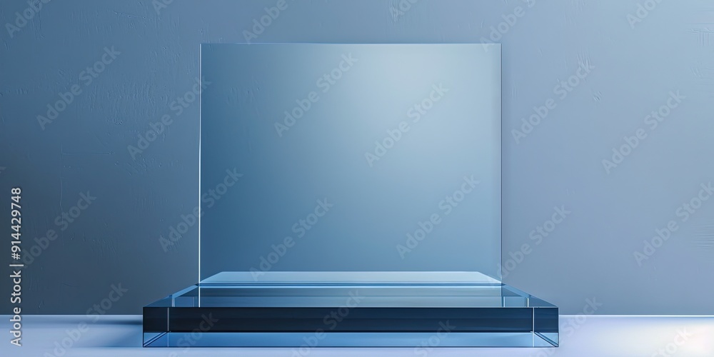 empty glass podium for product display empty glass podium for product display