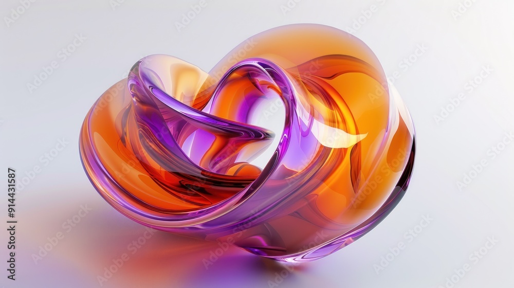 Abstract Glass Sculpture Abstract Glass Sculpture