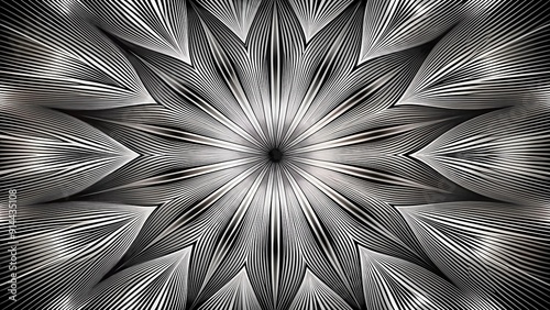 Converging Lines: A Symphony of Black and White  Generative AI