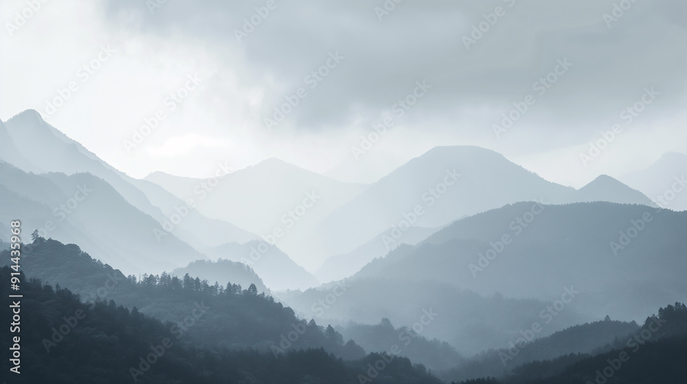 Fog in the Mountains, Capturing the Beauty of Autumn Weather and Nature Fog in the Mountains, Capturing the Beauty of Autumn Weather and Nature