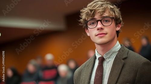 Young Man in Suit Actor at a Formal Event