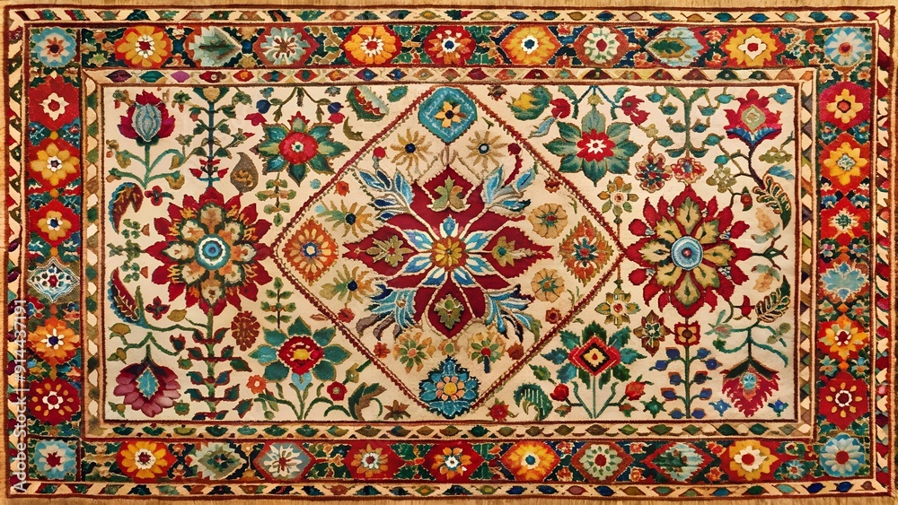 Embroidered Tapestry of Tradition Generative AI Embroidered Tapestry of Tradition Generative AI