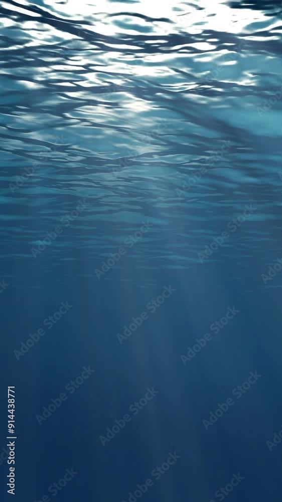Realistic underwater Scene with sun rays and nice glowing light. Realistic underwater Scene with sun rays and nice glowing light.