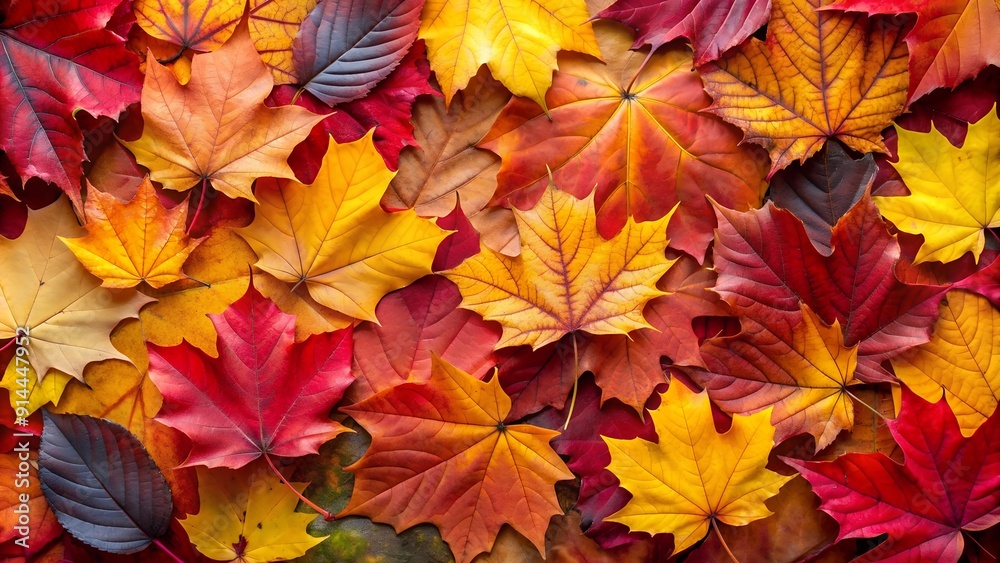 Golden Symphony: A Tapestry of Autumn Leaves AI generated Golden Symphony: A Tapestry of Autumn Leaves AI generated