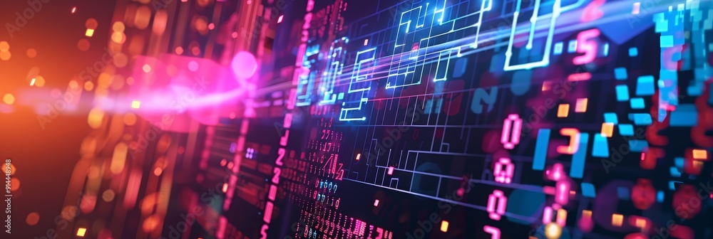 Abstract digital background with glowing lines and data symbols, symbolizing connectivity, technology, innovation, progress, and the future. Abstract digital background with glowing lines and data symbols, symbolizing connectivity, technology, innovation, progress, and the future.