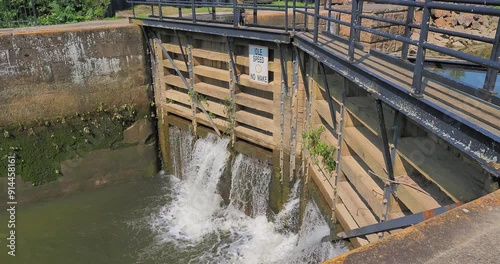 The Muskingum River locks and  dam at Malta, McConnelsville  Ohio. USA 2024  photo