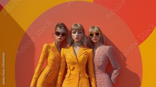 Swinging London in the 60s with a primary focus on female models	