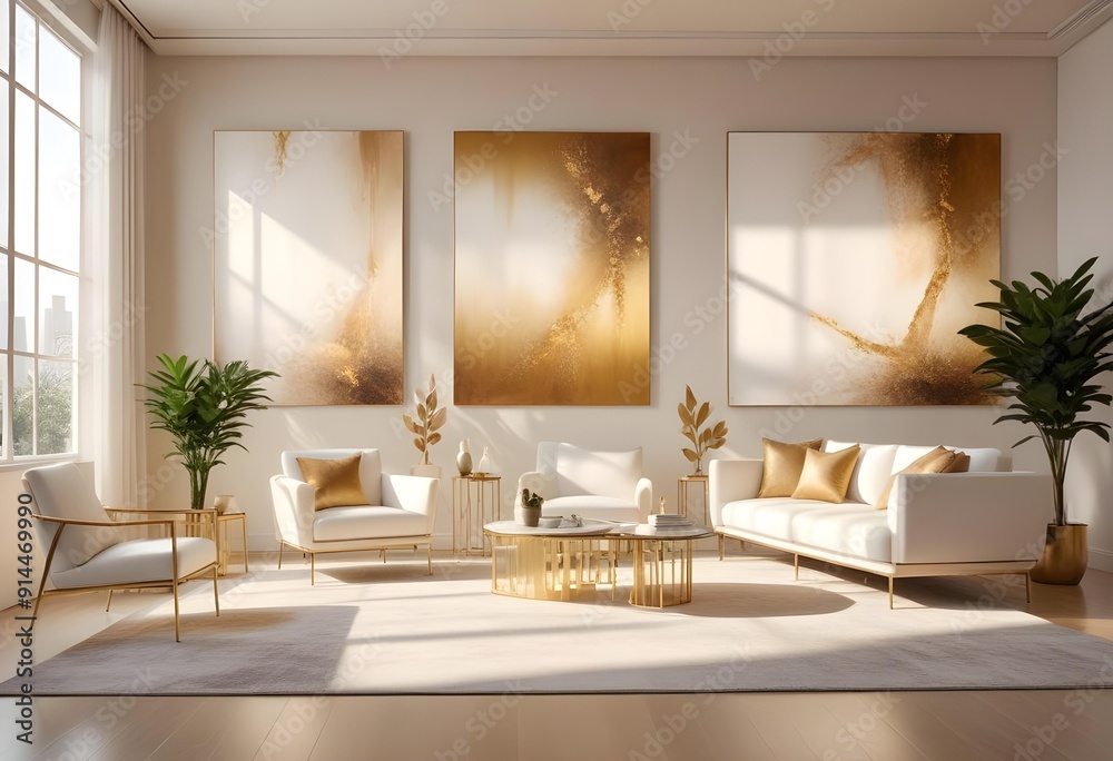 White and gold theme interior modern minimalism photo realism neww Style 3d Paints Doodle Illustration Deep View High Results 4k HD White and gold theme interior modern minimalism photo realism neww Style 3d Paints Doodle Illustration Deep View High Results 4k HD