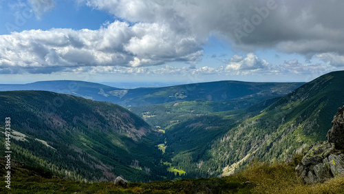 Fototapeta Naklejka Na Ścianę i Meble -  Karkonosze National Park.Polish Mountains. Karpacz