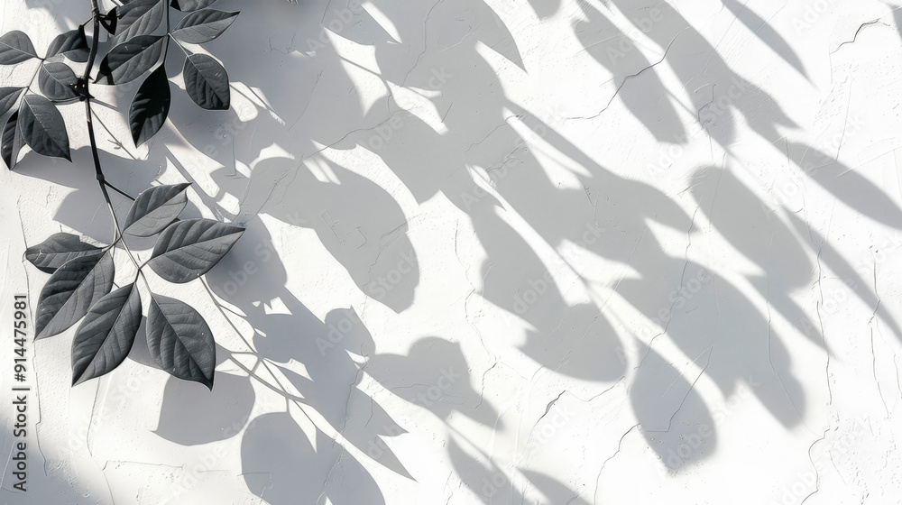 tree leafes shadow on white background tree leafes shadow on white background