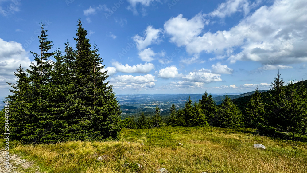 Mountain landscape in summer. Karkonosze mountains.Poland Mountain landscape in summer. Karkonosze mountains.Poland