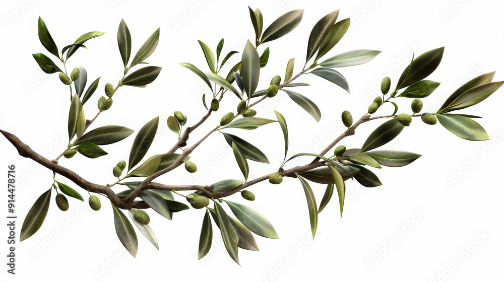branch of olive tree isolated on white branch of olive tree isolated on white