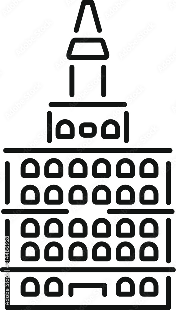Big city hall building is an iconic landmark representing urban governance and civic administration Big city hall building is an iconic landmark representing urban governance and civic administration
