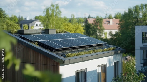 Wallpaper Mural FachkrÃ¤fte bauen Solaranlage aufs Dach. Torontodigital.ca