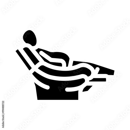 sedentary lifestyle obesity overweight glyph icon vector. sedentary lifestyle obesity overweight sign. isolated symbol illustration